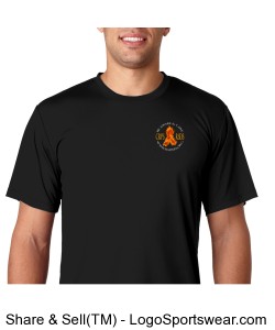 Unisex Hanes Cool Dri Flame Ribbon Graphic Design T-Shirt Design Zoom