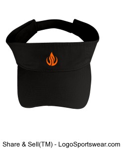 Washed Cotton Twill Visor with MN RSD Coalition Logo Design Zoom